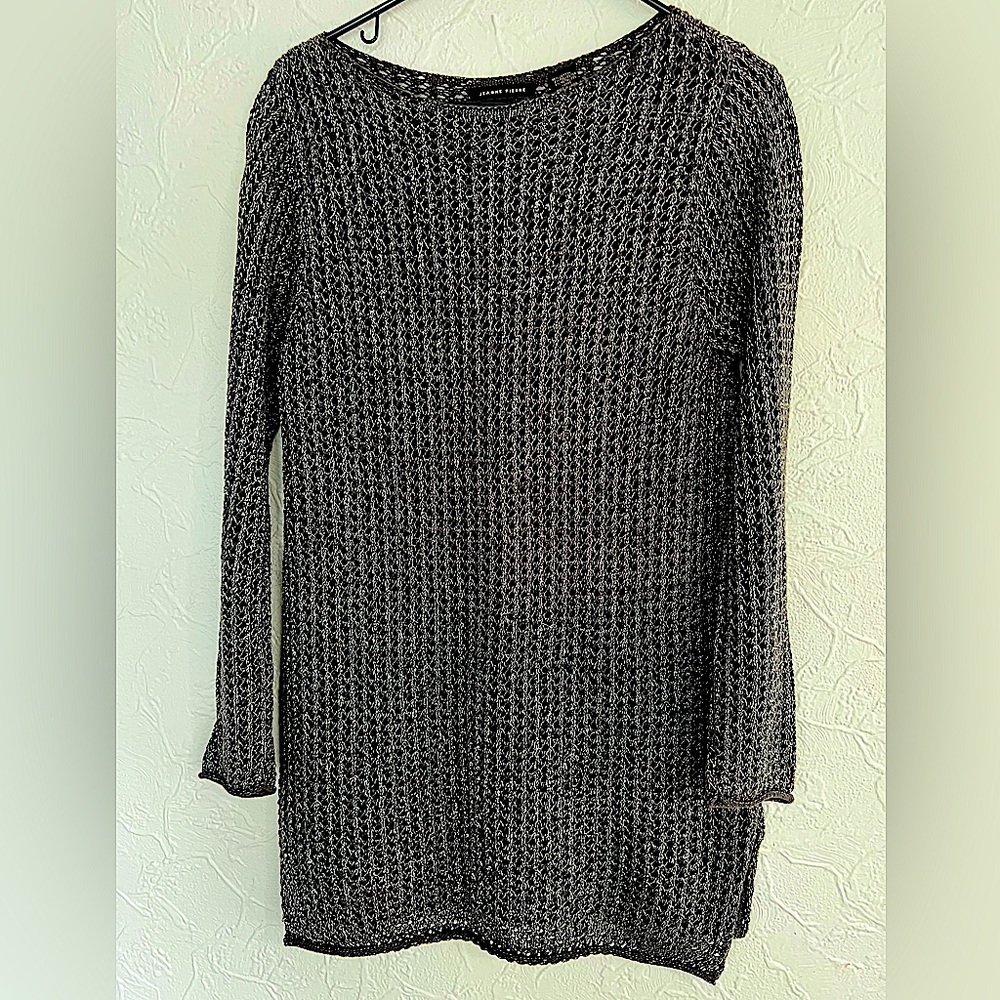 Jeanne Pierre Large Womens Knit Sweater Cotton Cozy Sweater SIZE LARGE